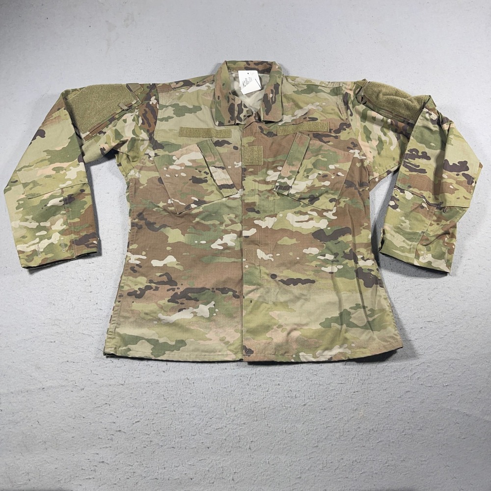 Military Combat Coat Men Medium Long Multicam Camo Jacket Tactical Ripstop NWT